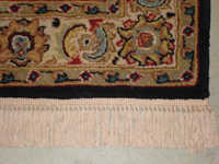 rug repair example with new fringe