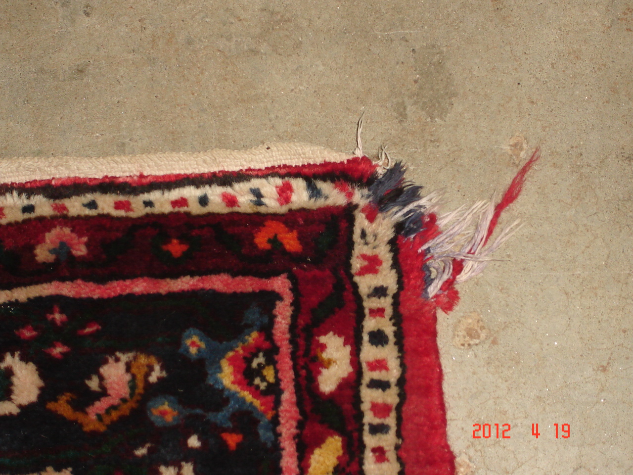 Frayed Oriental Rug Repair