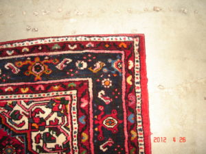 Example of completed Oriental Rug Repair Raleigh by Ace Rug