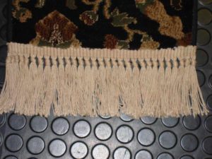 rug with knotted fringe replacement