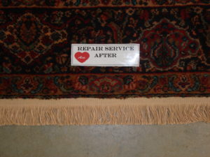 Ace Rug Fringe Repair after photo