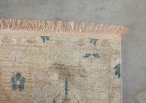 Ace Rug repair with new fringe and border